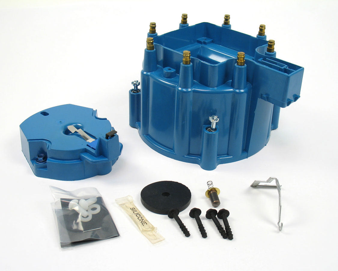 GM V8 Cap & Rotor Kit - Blue Distributor Caps Pertronix