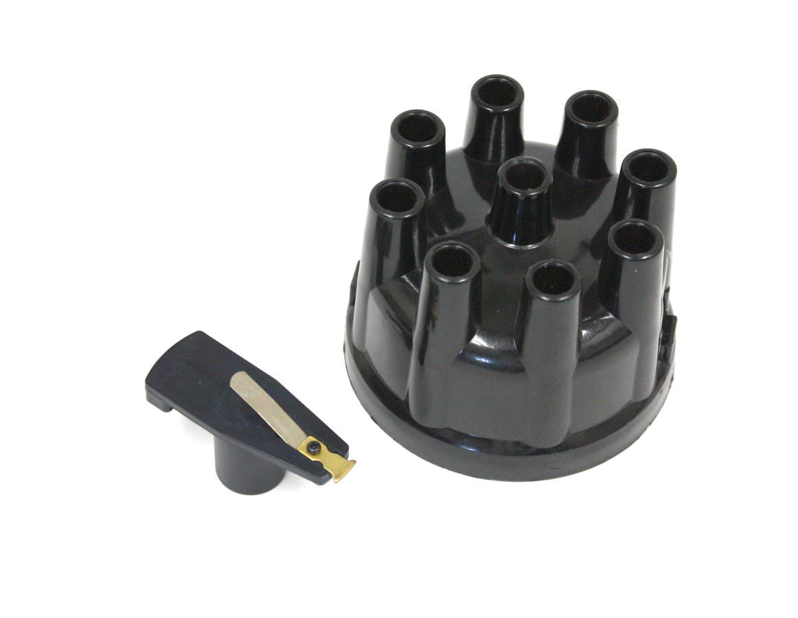 Cap & Rotor Kit Ford Cast Black Distributor Caps Pertronix