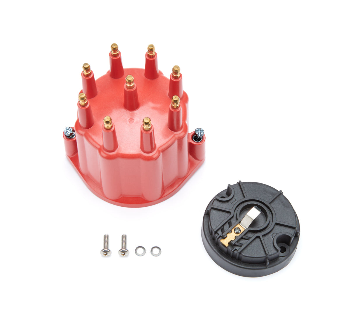 Dist. Cap & Rotor Kit - Red w/Male Tower Distributor Caps Pertronix
