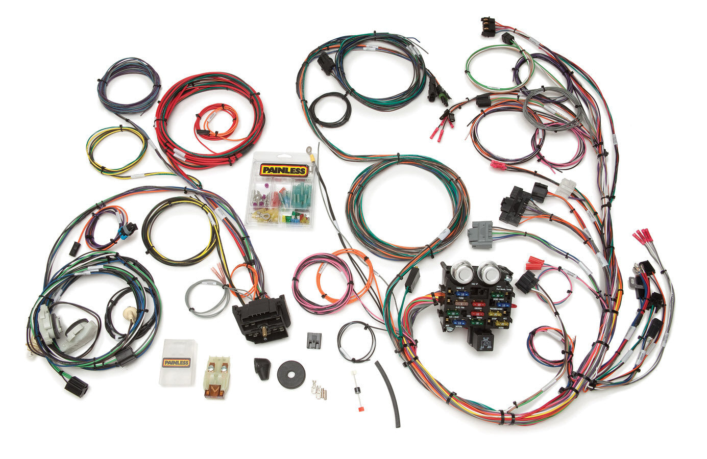 87-91 Jeep YJ Chassis Harness 23 Circuits Full Wiring Harness Painless Wiring
