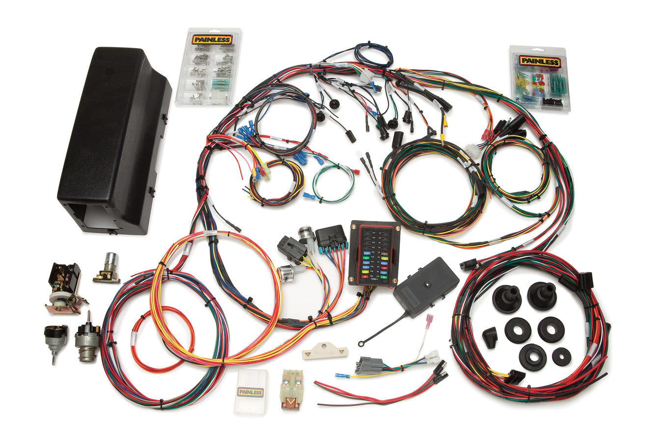 66-77 Bronco Wiring Harness w/Switches Full Wiring Harness Painless Wiring