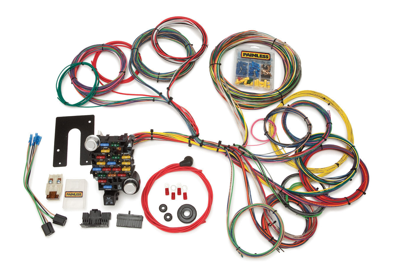 28 Circuit Harness For PU&4x4 Non-GM Keyed Stee Full Wiring Harness Painless Wiring