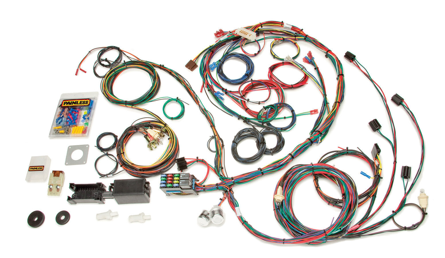 69-70 Mustang Chassis Harness 22 Circuits Full Wiring Harness Painless Wiring