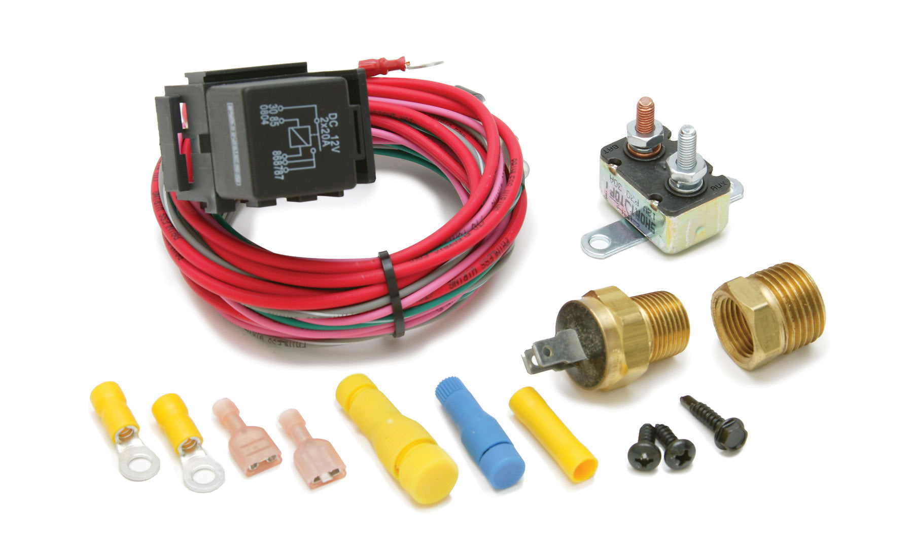 A/C Activated Cooling Fan Relay On 195/Off 180 Electric Fan Controllers Painless Wiring