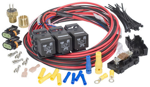 Dual Activation/Dual Fan Relay Kit on 185 off 175 Electric Fan Controllers Painless Wiring