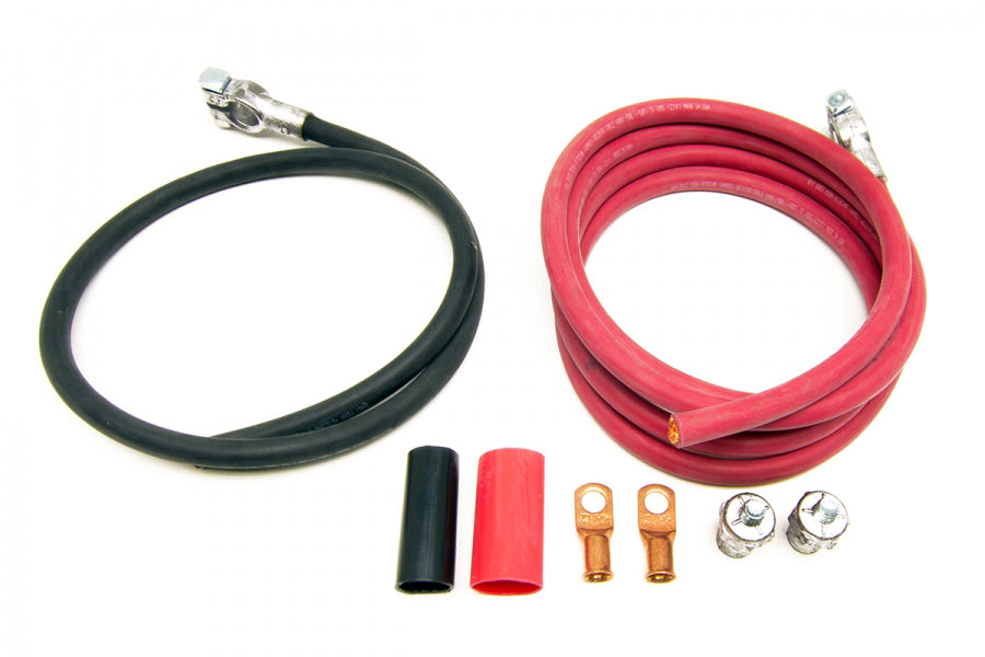 Red/Black Battery Cables 8ft Red 3ft Black Battery Cables Painless Wiring