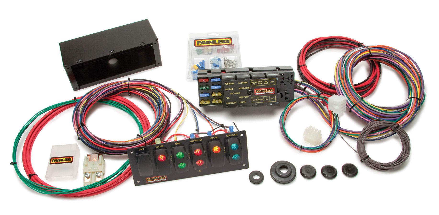 10 Circuit Race Car Wiring Harness Full Wiring Harness Painless Wiring