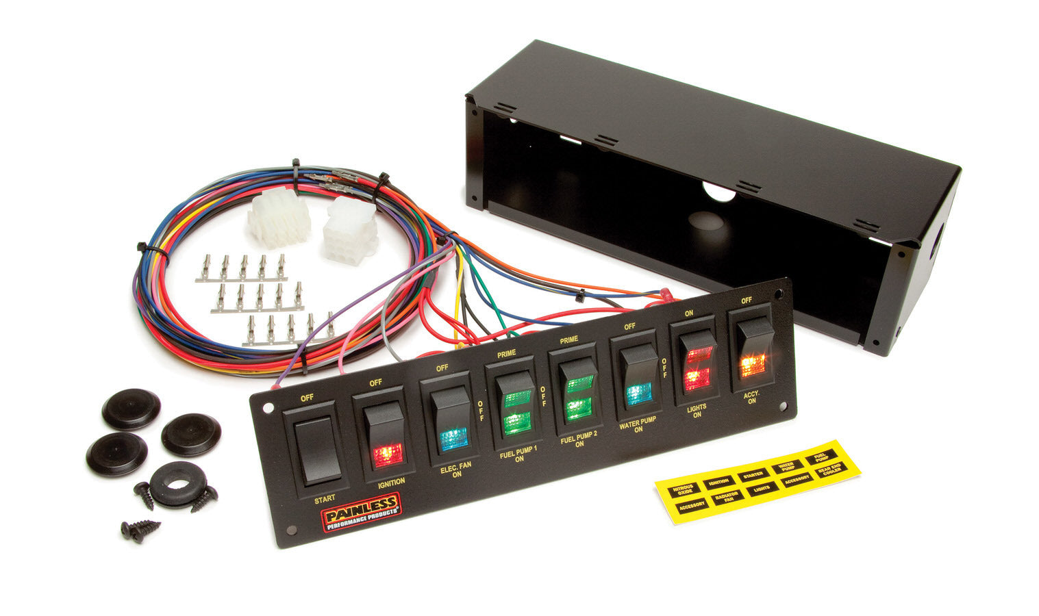 8 Switch Roll Bar Panel Electrical Switch Panels and Components Painless Wiring