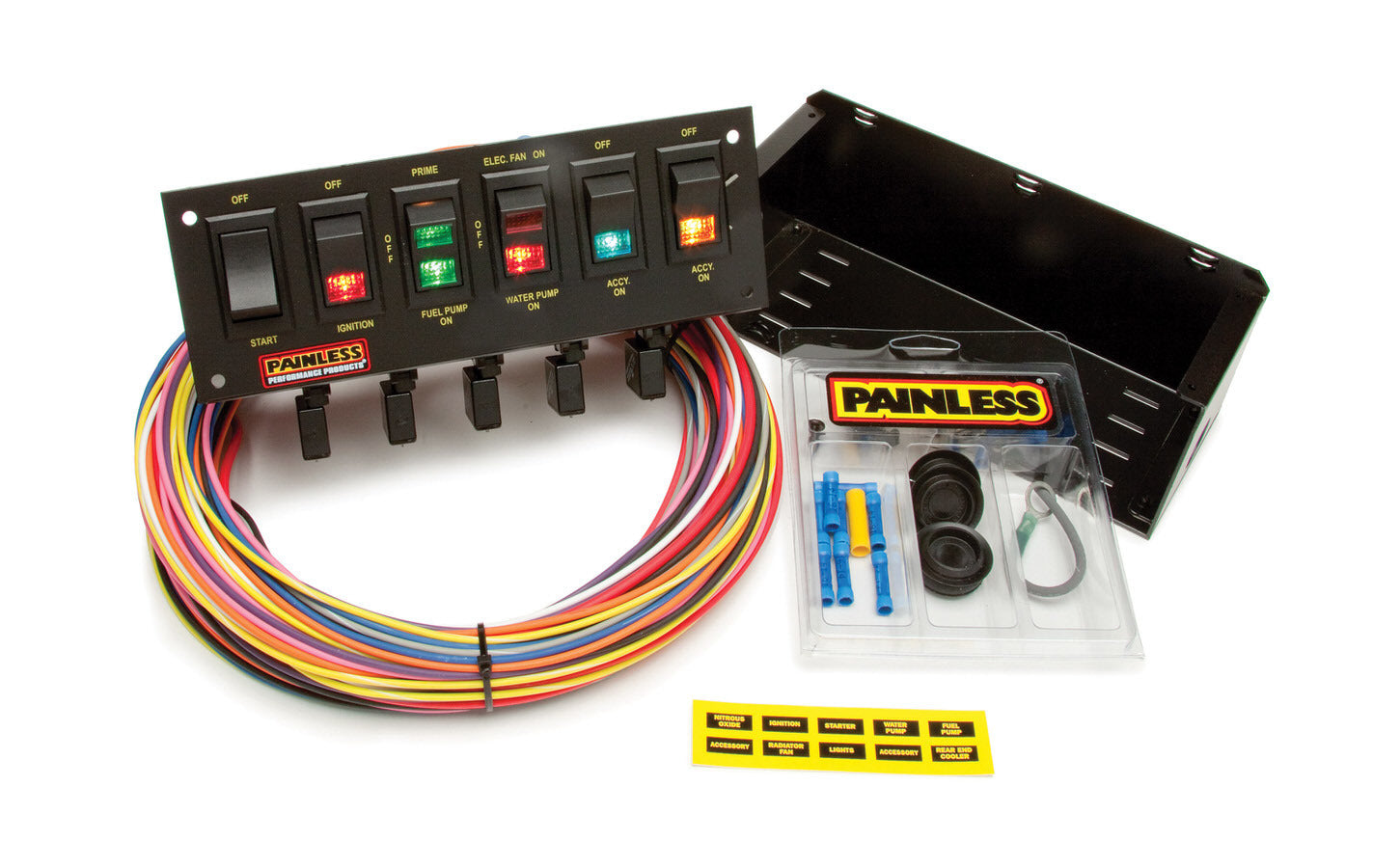 6 Switch Rocker Circuit Breaker Panel Electrical Switch Panels and Components Painless Wiring