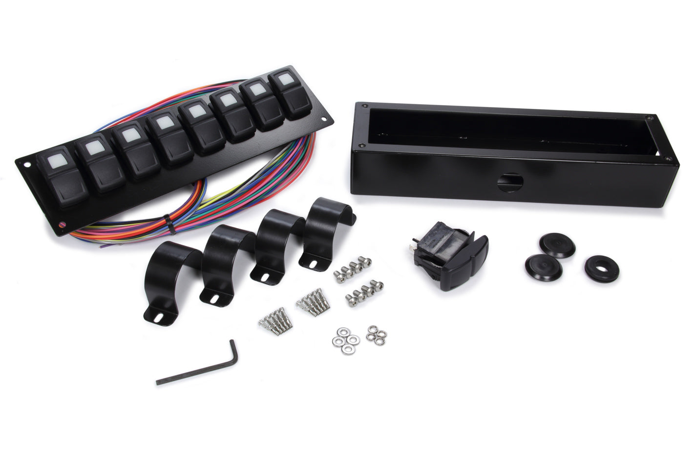 Track Rocker 8 Switch Pa nel Roll Bar Mount Electrical Switch Panels and Components Painless Wiring