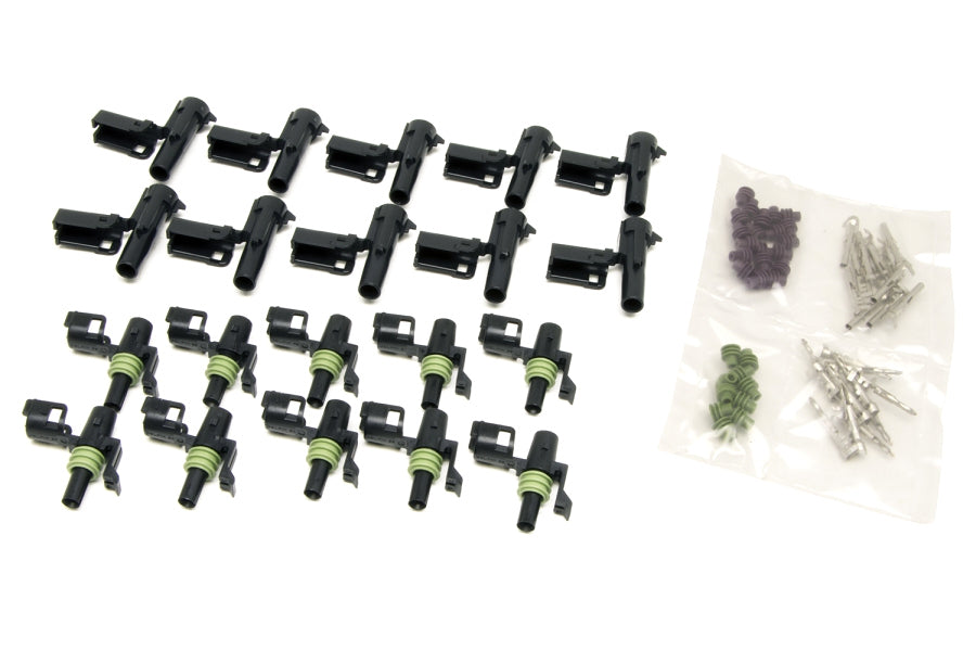 1 Circuit Male & Female Weatherpack Kit 10 each Wiring Connectors and Terminals Painless Wiring