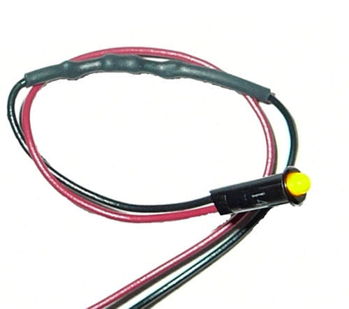1/8in Amber Dash Light Interior Light Assemblies Painless Wiring