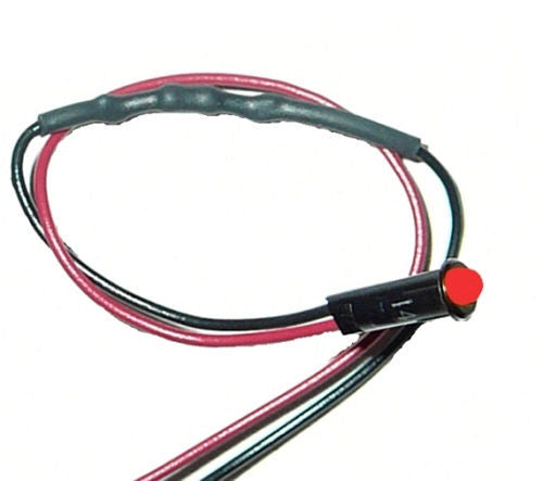 1/8in Red Dash Light Interior Light Assemblies Painless Wiring