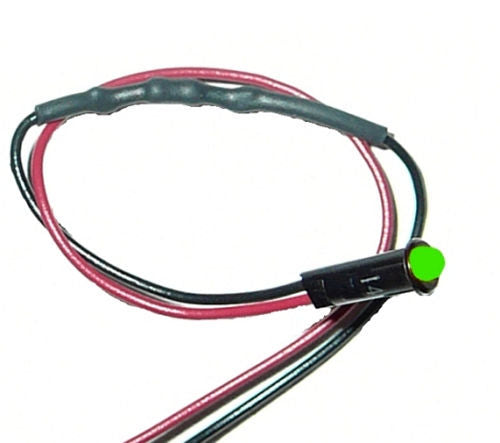 1/8in Green Dash Light Interior Light Assemblies Painless Wiring