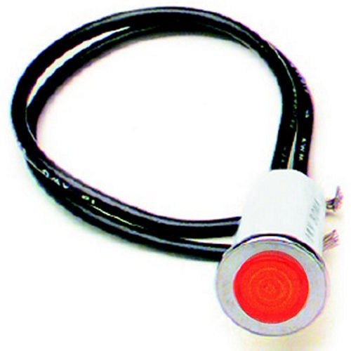 1/2in Red Dash Light Interior Light Assemblies Painless Wiring