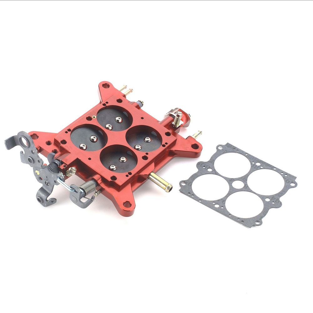 Billet Throttle Body Assm. - Red 1-11/16in Carburetor Base Plates Quick Fuel Technology