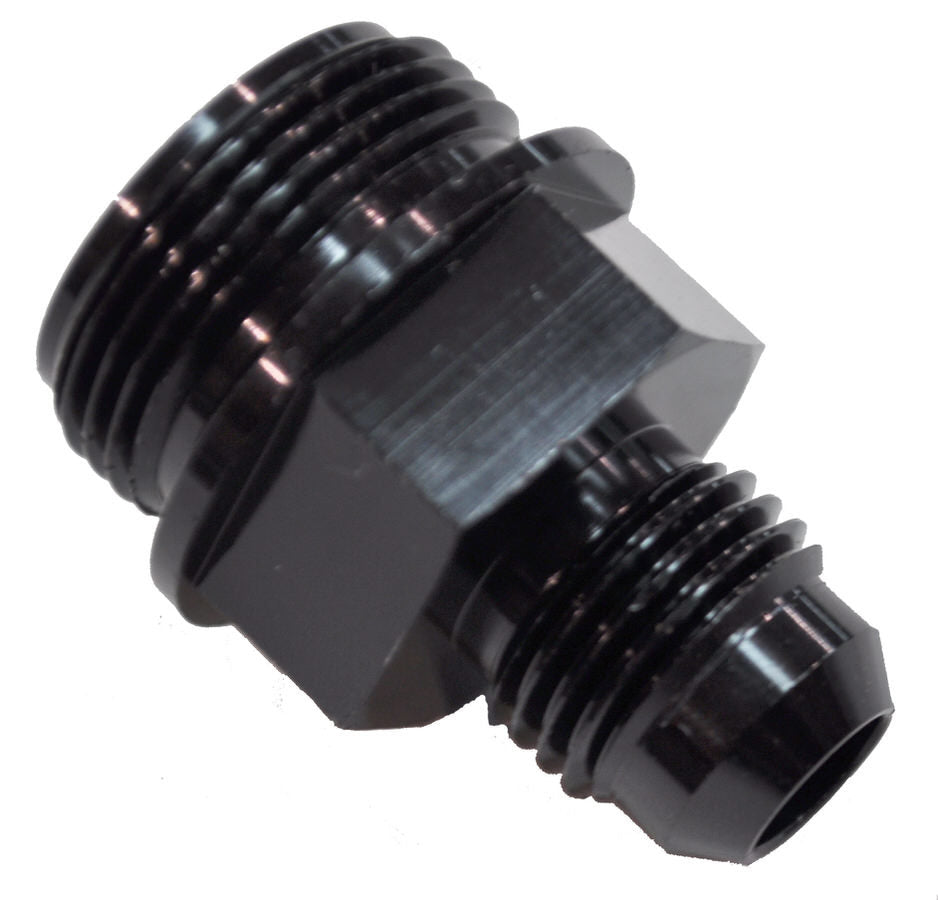 7/8-20 6an Fuel Inlet Fitting Black AN-NPT Fittings and Components Quick Fuel Technology