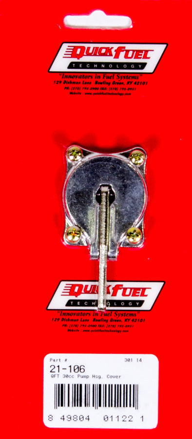 QFT Aluminum 30cc Pump H sg. Cover Assy. Carburetor Diaphragm Housings and Covers Quick Fuel Technology