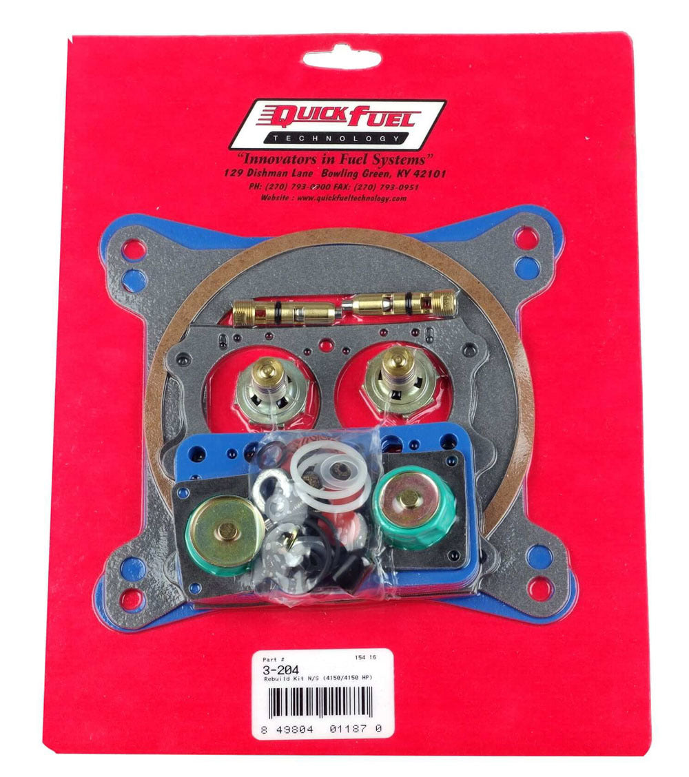Non-Stick Rebuild Kit; 4150 D.A. 390-850 CFM Carburetor Rebuild Kits Quick Fuel Technology