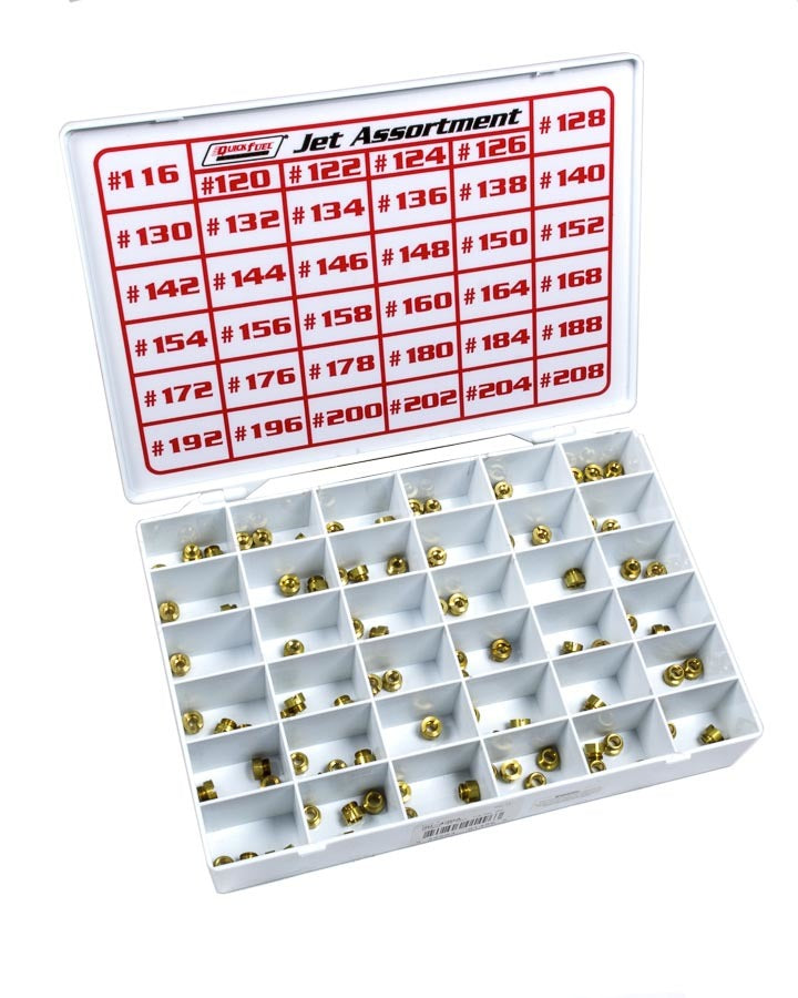Alcohol Jet Assortment 116 thru 208 (4 each) Carburetor Jets and Components Quick Fuel Technology