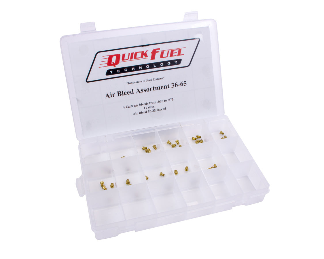 Air Bleed Assortment - 65 to 75 Carburetor Air Bleeds Quick Fuel Technology