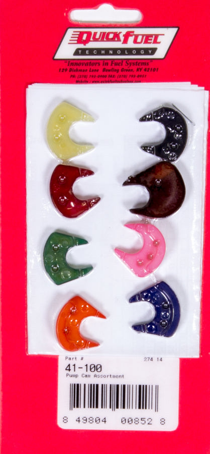 Accelerator Pump Cam Assortment - 8pcs. Carburetor Pump Cams Quick Fuel Technology