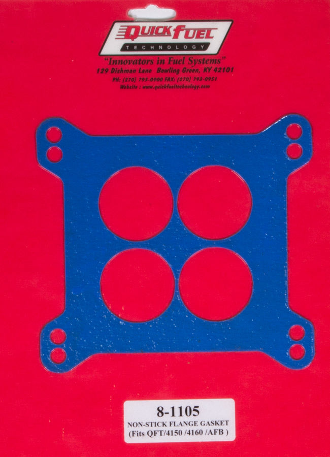 4-Hole Flange Gasket - Non-Stick Carburetor Gaskets Quick Fuel Technology