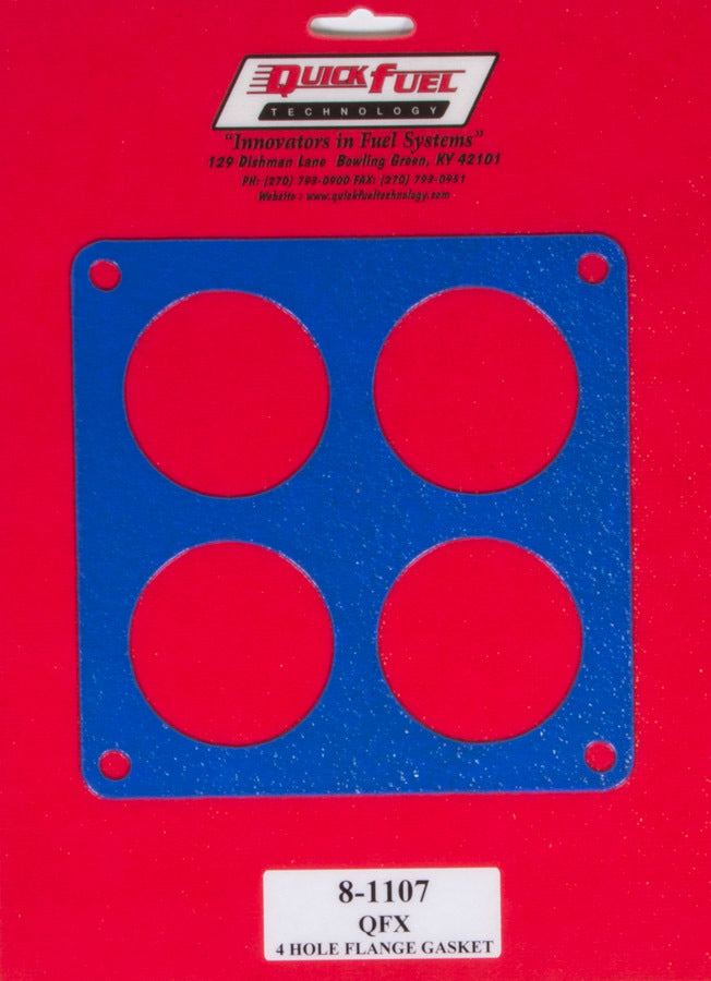 4-Hole Flange Gasket - Non-Stick 2.250 Bore Carburetor Gaskets Quick Fuel Technology