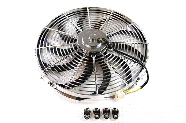 16In Electric Fan Curved Blades Cooling Fans - Electric Racing Power Company