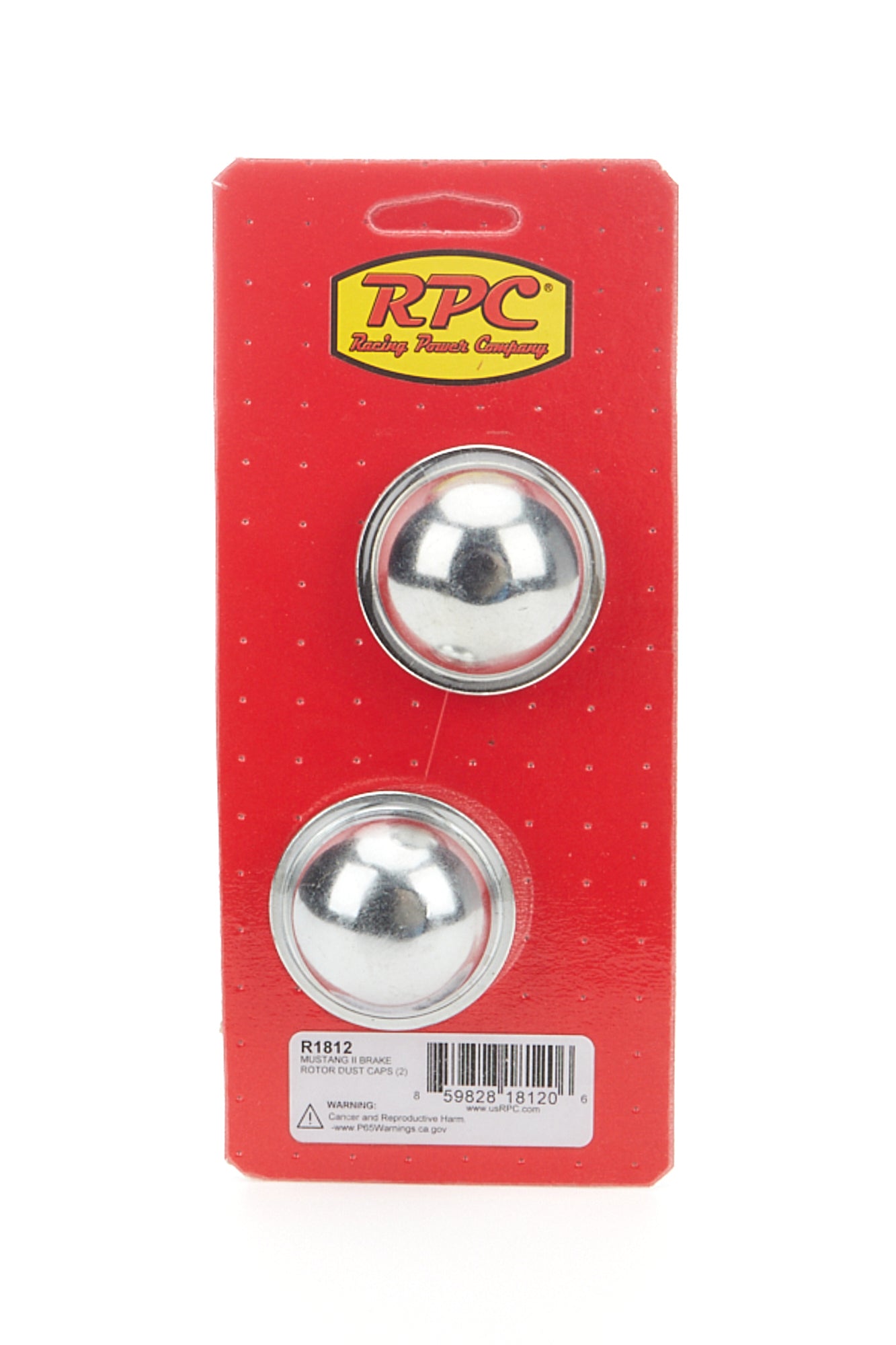 Mustang II Brake Rotor Dust Caps Pair Wheel Hub and Drive Flange Dust Covers Racing Power Company