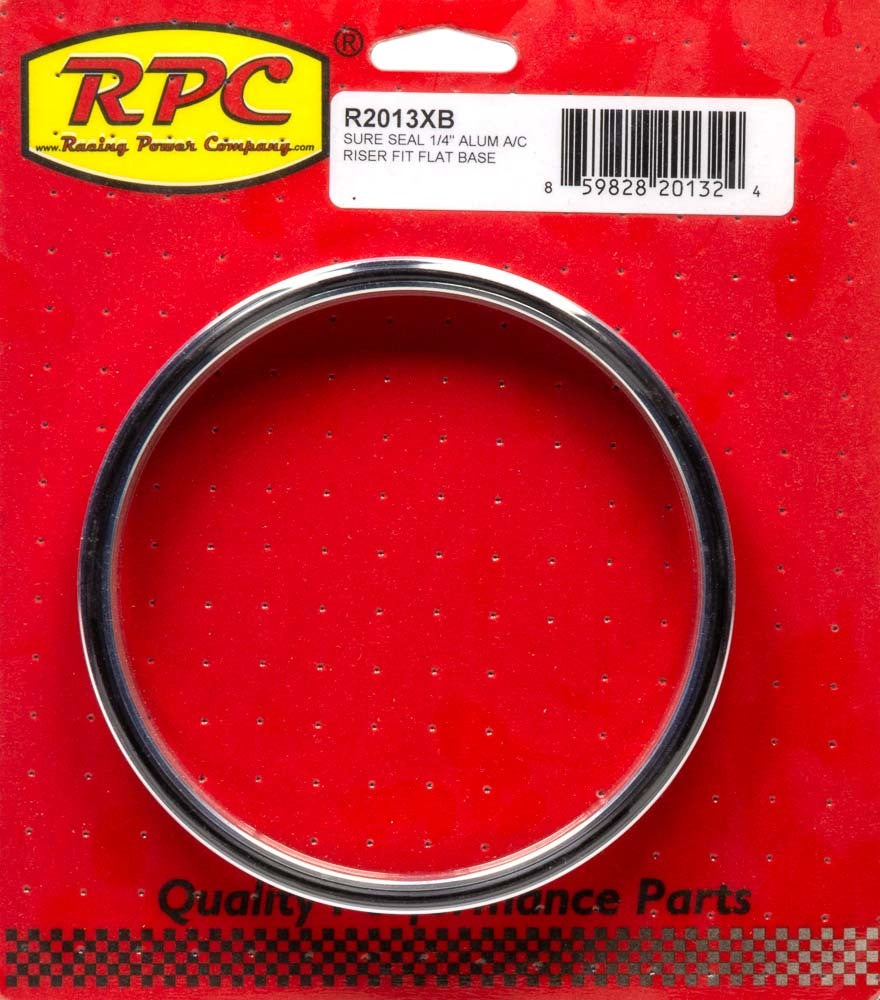 Sure Seal 1/4In Alum A/C Riser Fit Flat Base Air Cleaner Assembly Components Racing Power Company