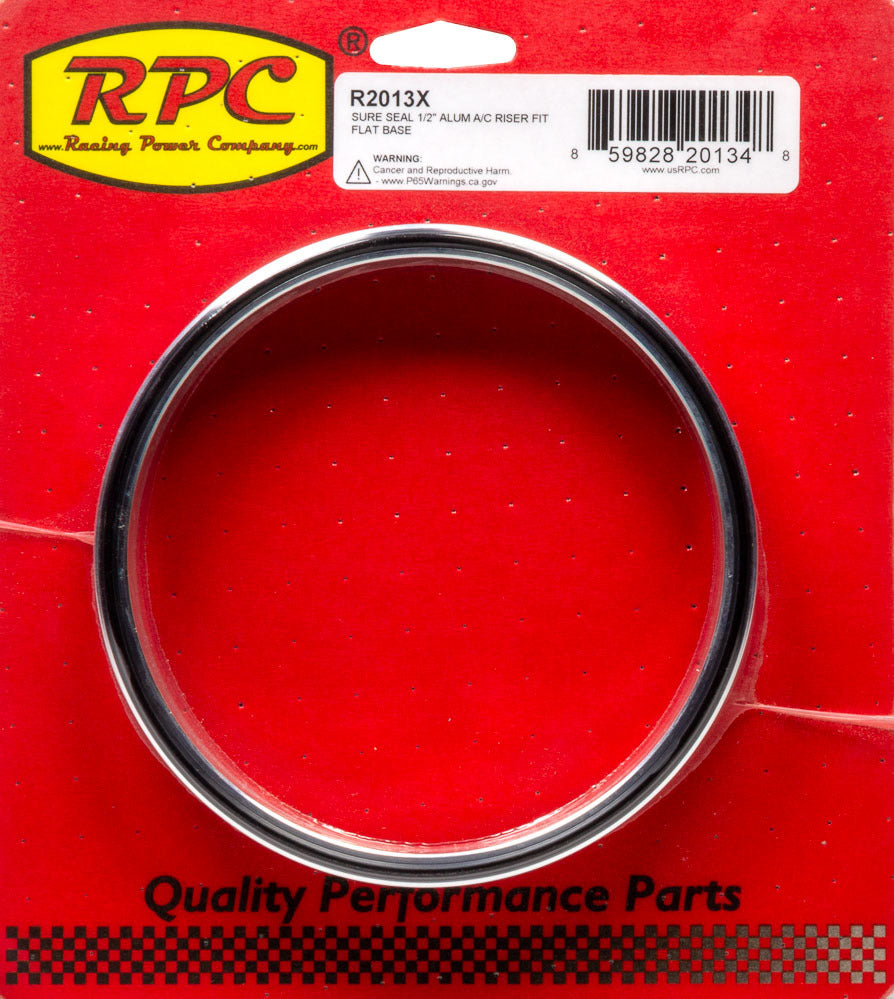 Sure Seal 1/2In Alum A/ C Riser Fit Flat Base Air Cleaner Assembly Components Racing Power Company