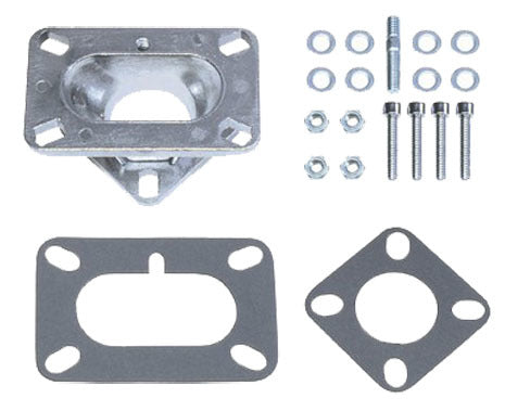 2 Barrel Carb To 1 Barre l Manifold Adapter Carburetor Adapters and Spacers Racing Power Company