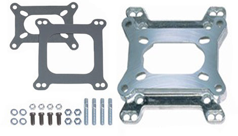 2 Barrel Carb To 4 Barre l Manifold Adapter Carburetor Adapters and Spacers Racing Power Company