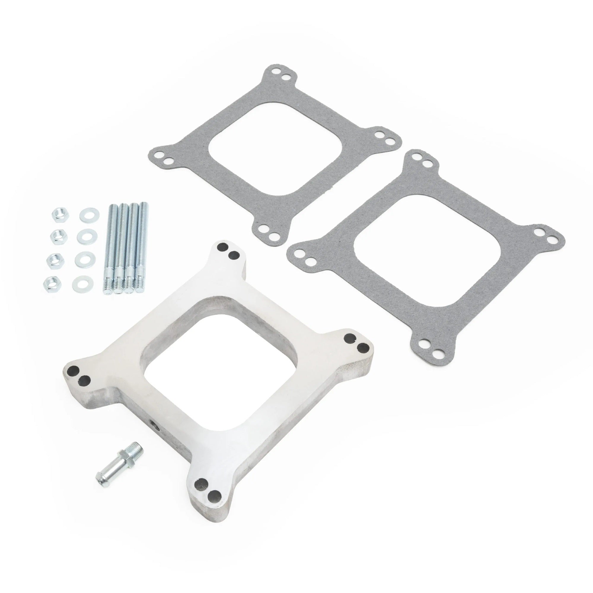1In Carb Spacer With PCV Fitting Kit Carburetor Adapters and Spacers Racing Power Company