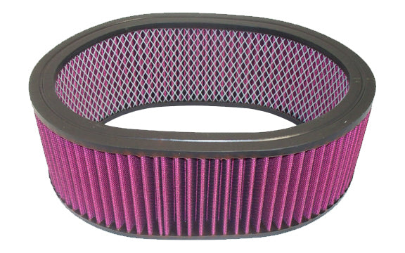 12In X 4In Oval Washable Element Air Filter Elements Racing Power Company