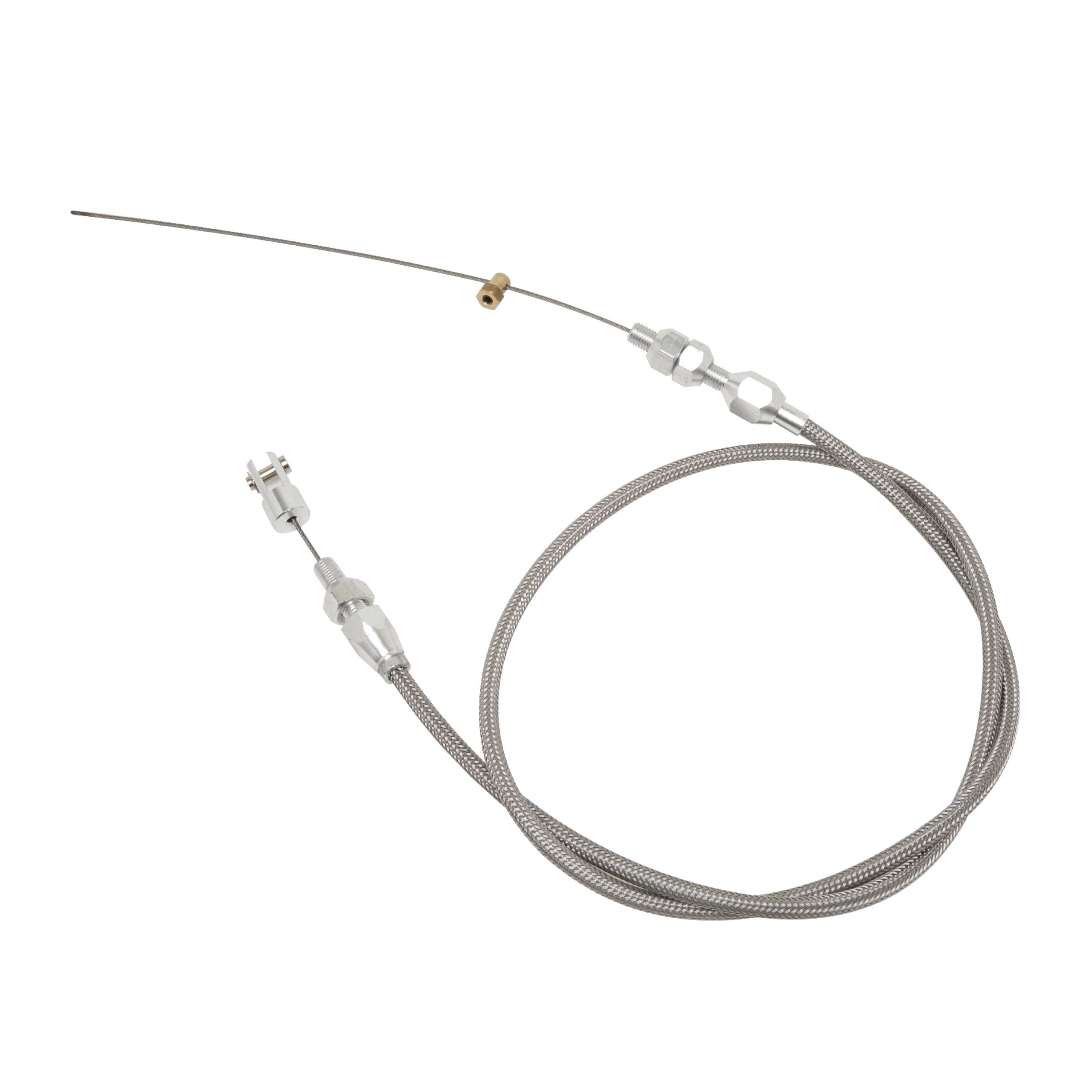 48in Universal EFI Throttle Cable Stainless Throttle Cables Racing Power Company