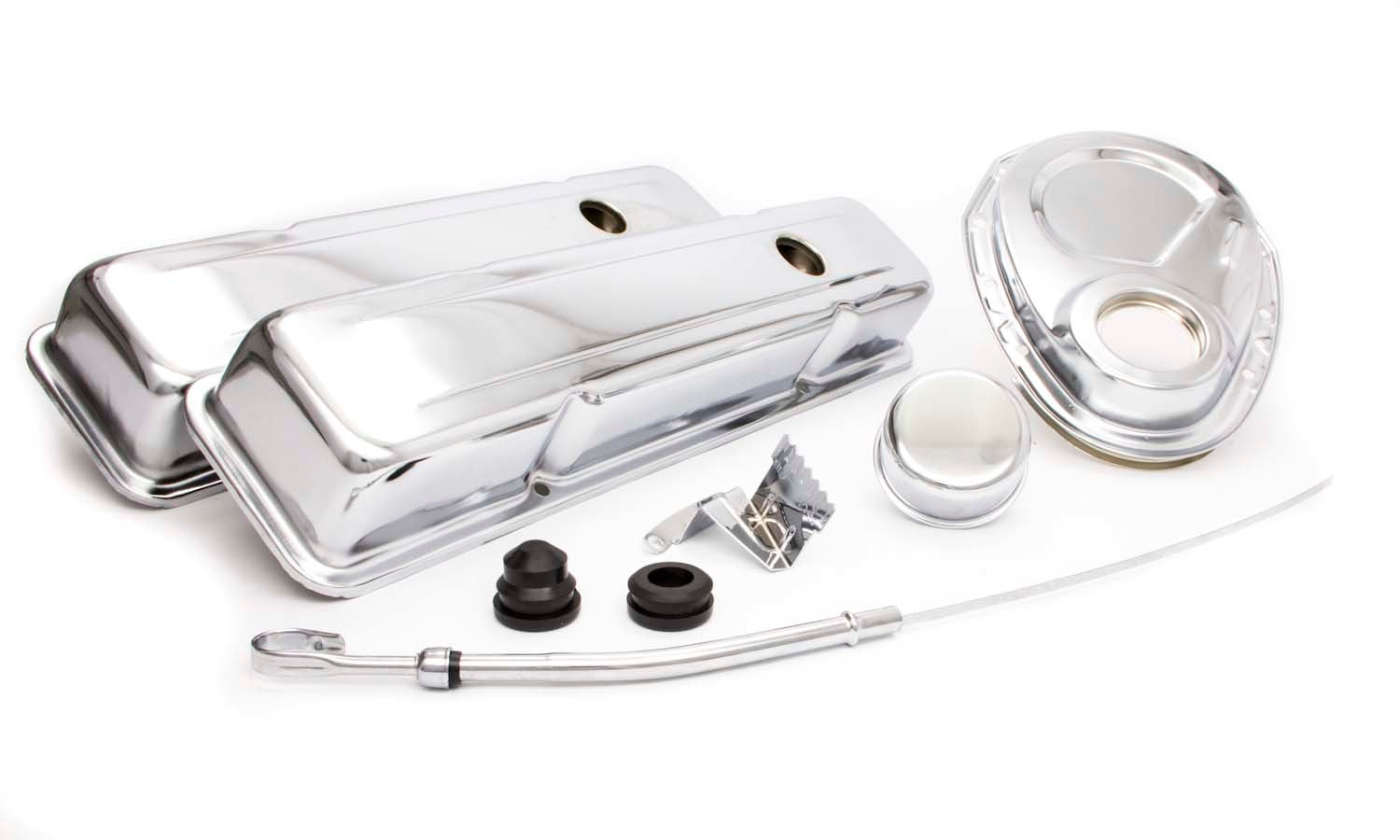 SBC Engine Dress Up Kit w/Short Valve Covers Dress-Up Kits Racing Power Company