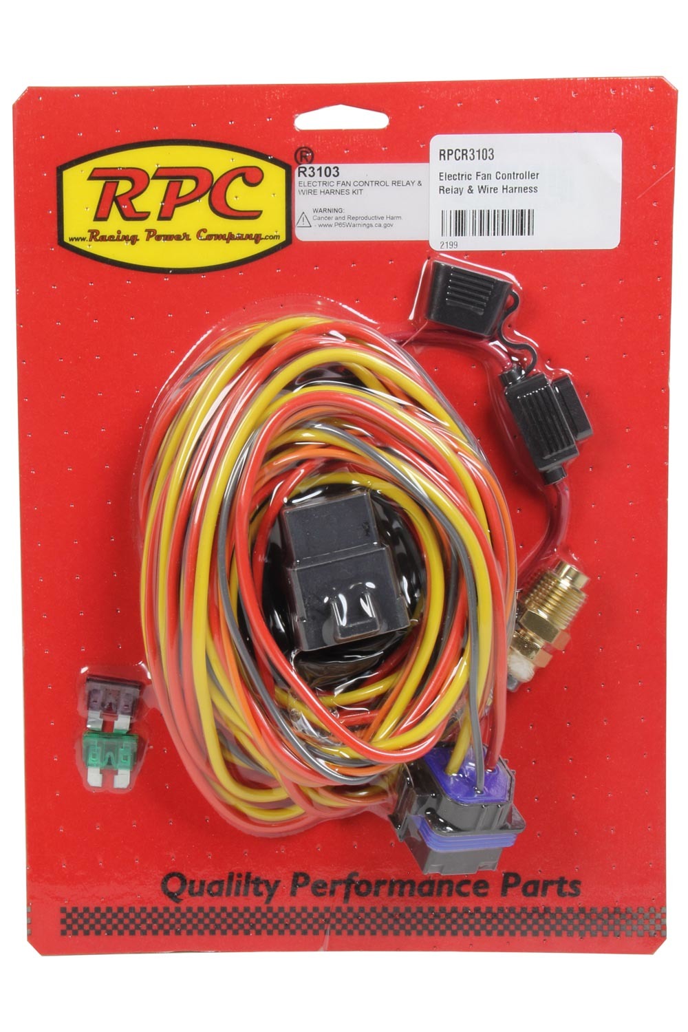 Electric Fan Controller Relay & Wire Harness Electric Fan Controllers Racing Power Company