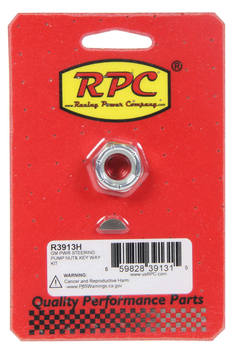 GM Power Steering Pump Nut and Keyway Kit Power Steering Pump Fastener Kits Racing Power Company