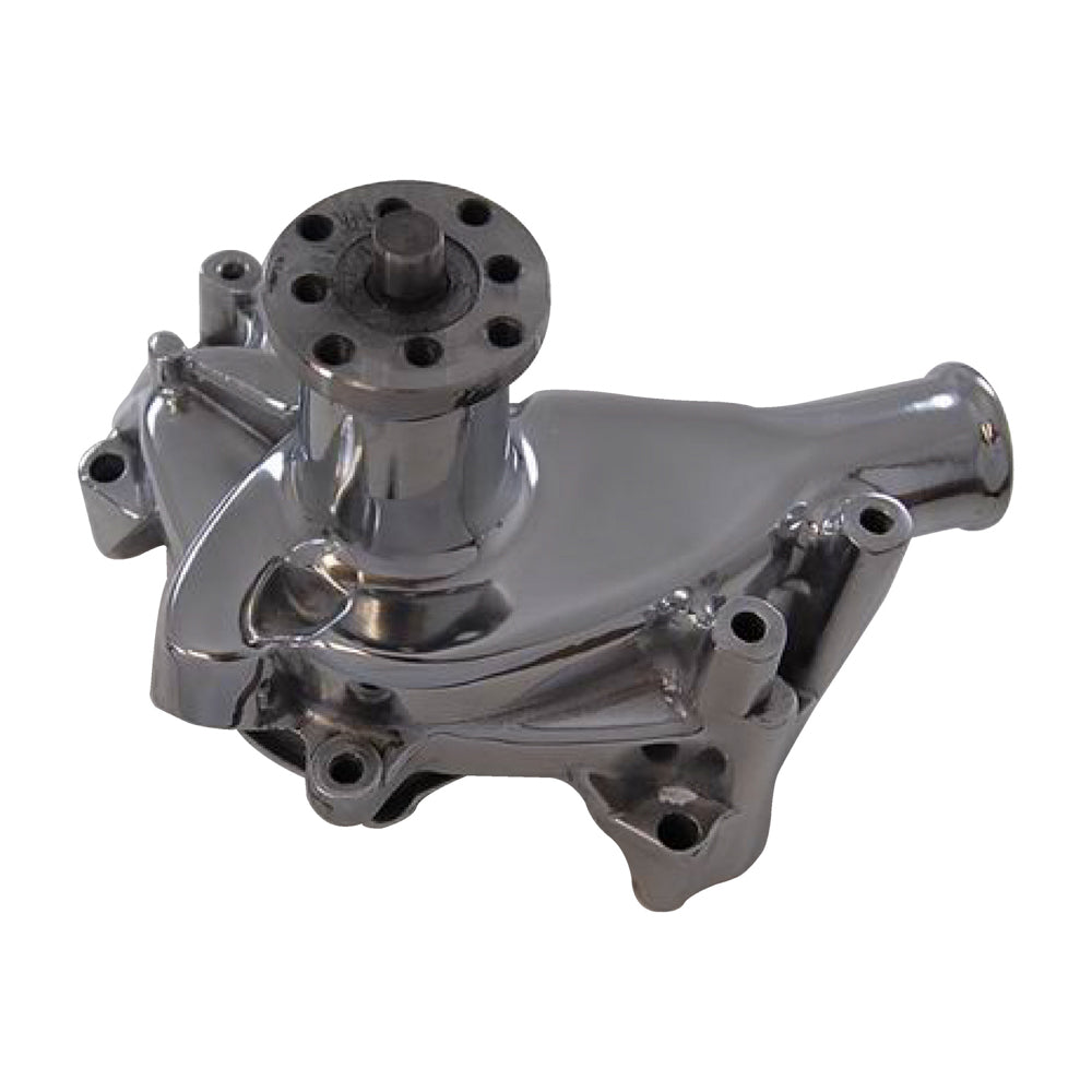 SB Chevy Aluminum Water Pump Long- Chrome Water Pumps - Mechanical Racing Power Company
