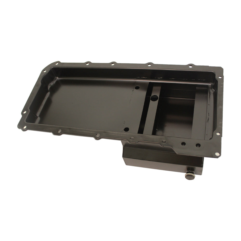 GM LS1 Steel Oil Pan 7 Quart Black Engine Oil Pans Racing Power Company
