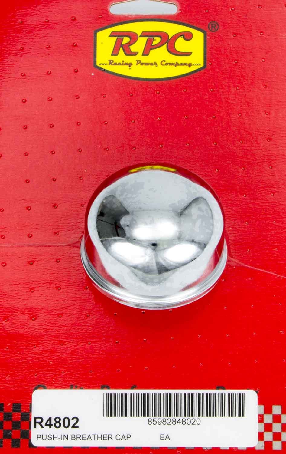 Chrome Push In Oil Fill Cap Valve Cover Filler Tubes and Caps Racing Power Company