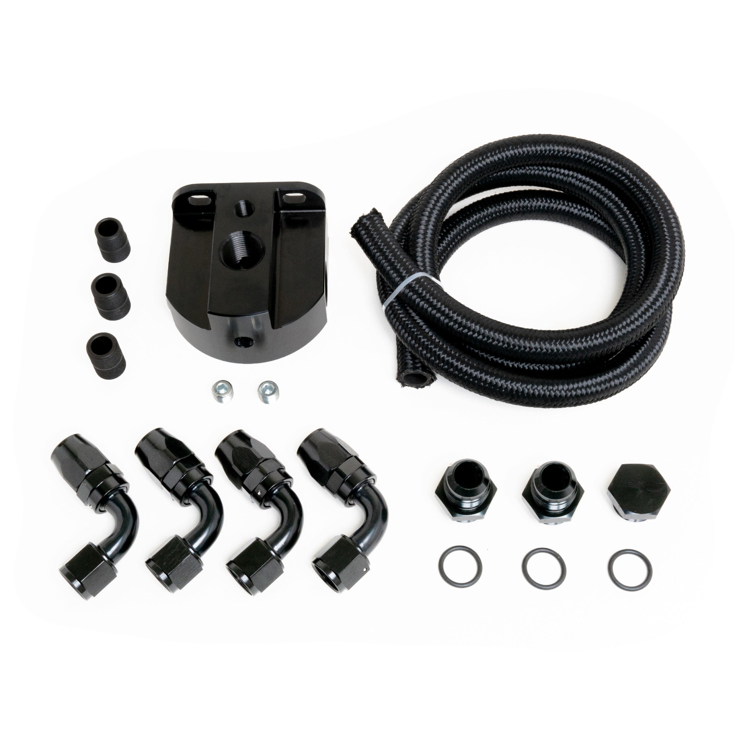 LS Oil Filter Relocation Kit -12 AN Oil Filter Relocation Kits and Components Racing Power Company