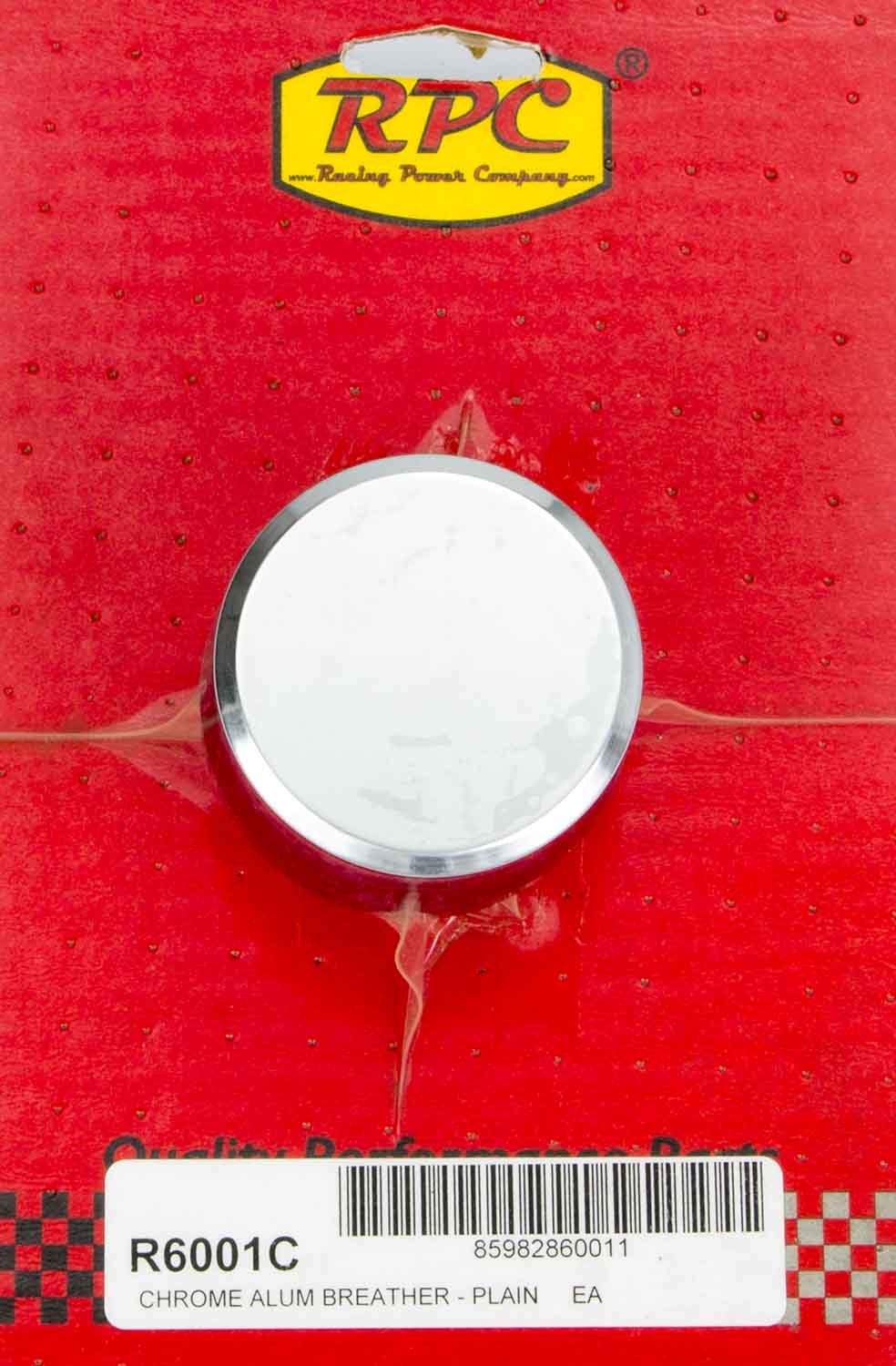 Alum Plain Push In Breather Chrome Valve Cover Breathers and Components Racing Power Company