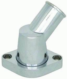 Chrome Aluminum SB Chevy Water Neck Water Necks - Thermostat Housings Racing Power Company