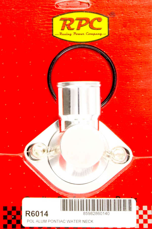 WATER NECK PONTIAC POLISHED ALUMINUM Water Necks - Thermostat Housings Racing Power Company