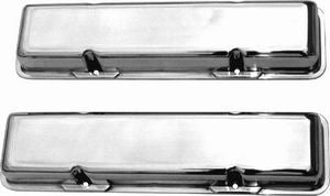SBC Alum Short V/C Plain Polished Valve Covers Racing Power Company