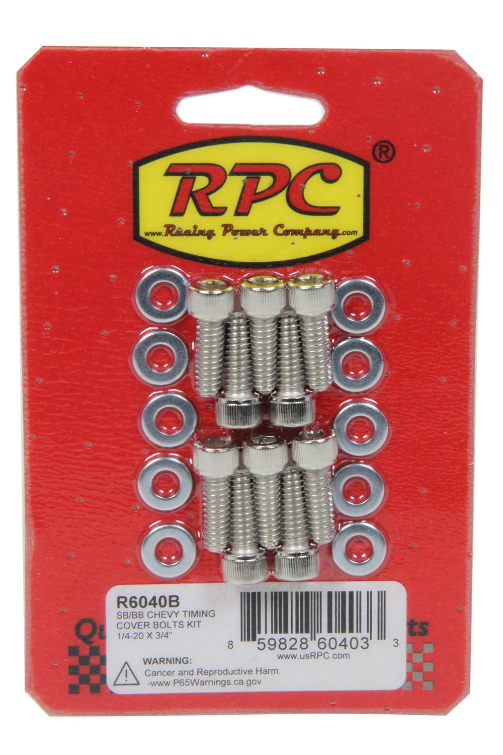 Timing Chain Cover Bolts -10 Timing Cover Fastener Kits Racing Power Company