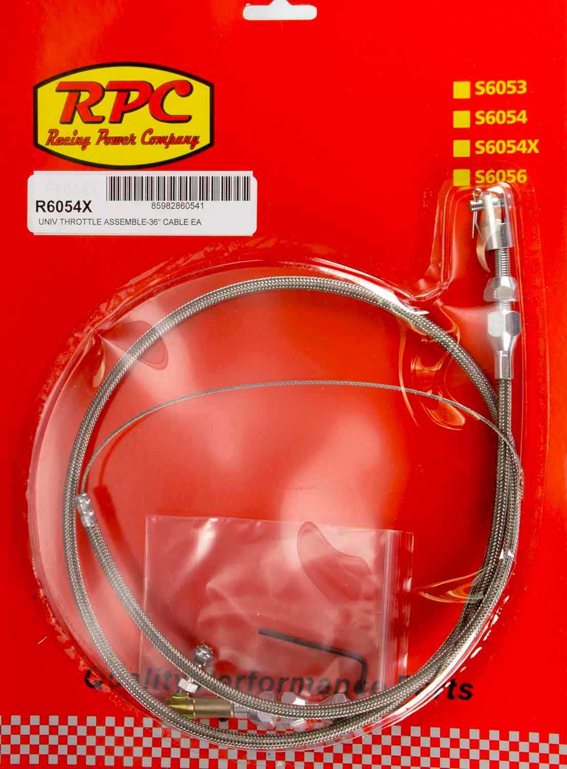 Stainless Throttle Cable 36in Throttle Cables Racing Power Company